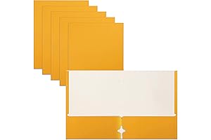 Dark Yellow Pocket Folder by Better Office Products: Your Filing Essential
