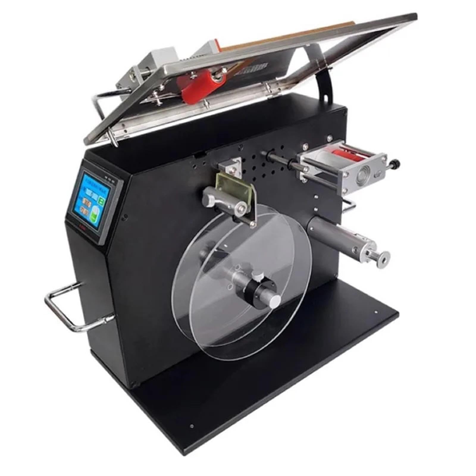Etichettatrice semiautomatica per sigillatura di etichette ad angolo retto per etichettatrice per bastoncini angolari con scatola 90