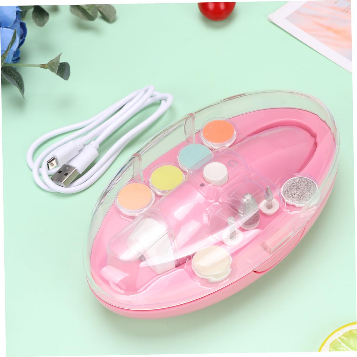 UPKOCH 1 Juego Cortaúñas Para Bebé Cuidado De Las Uñas Bebe Equipo De Bebé Traje Infantil Cortauñas Para El Cuidado De Las Uñas Eliminación De Las Interferencias Rosa Recién Nacido Clavo