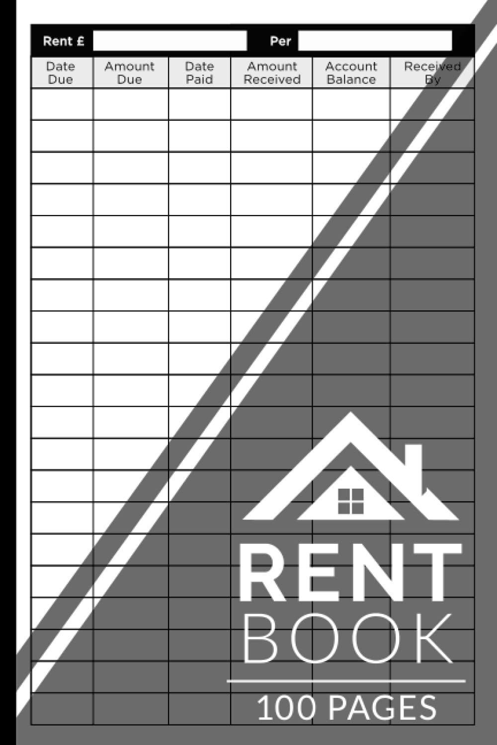 Rent Book: Suitable for Landlords and Tenants (Space for 2000 Rental Payment Entries)