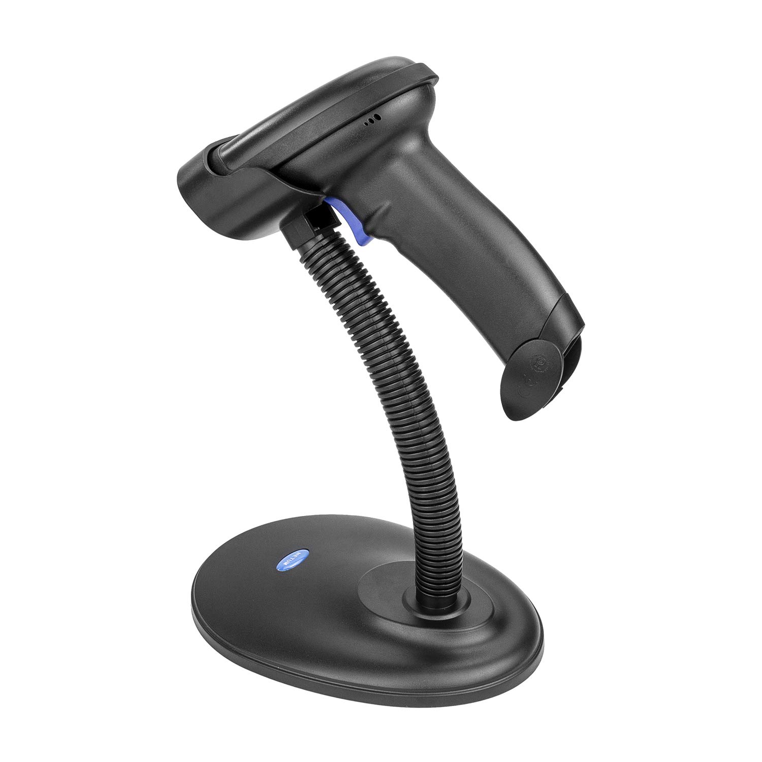 NETUM Skaner kodów kreskowych Bluetooth NT-1228BC / NT-1228BL z podstawką (Niebieski - skaner kodów kreskowych 1D)