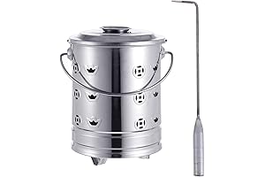 Yardwe 304 Stainless Steel Incinerator Can Burn Barrel Cage Barrel Fire Pit...
