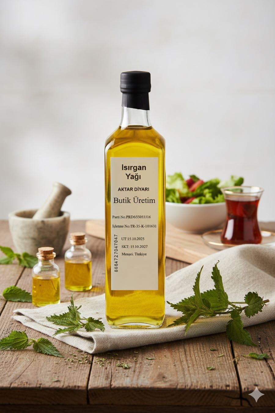 Aktar Diyarı Isırgan Yağı 500 ML - Bitkisel Yağ, BTY-ADY93426