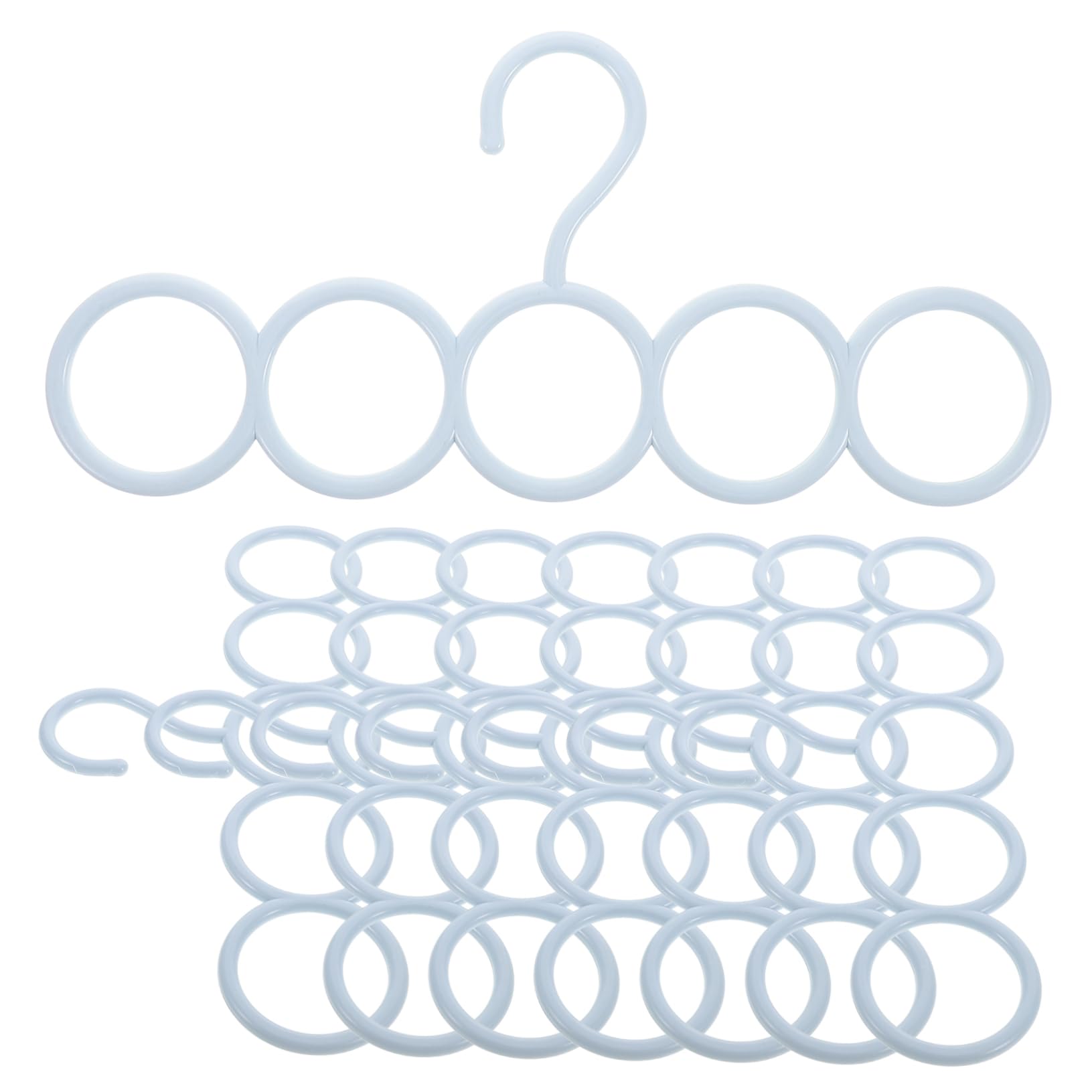 Ciieeo Silk Scarf Storage Rack Tie Hanging Hooks Scarf Hanger Holder for Belt Organiser Closet Organizer