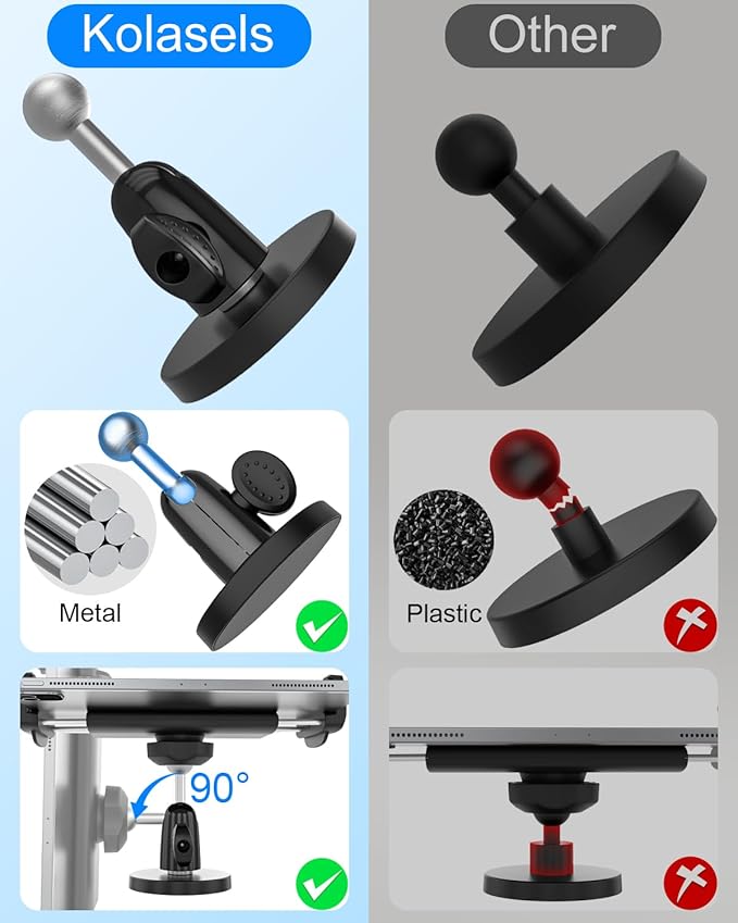 Soporte magnético para tablet Kolasels color negro miniatura 4