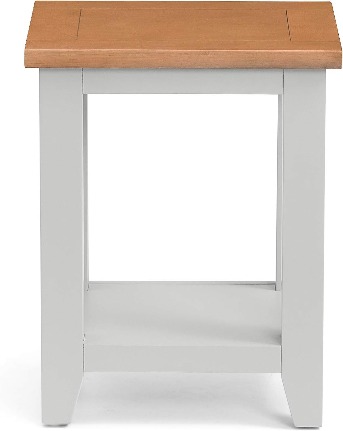 Julian Bowen Richmond Grey and Oak Side Table - Stylish and Practical Accent Table for Any Room