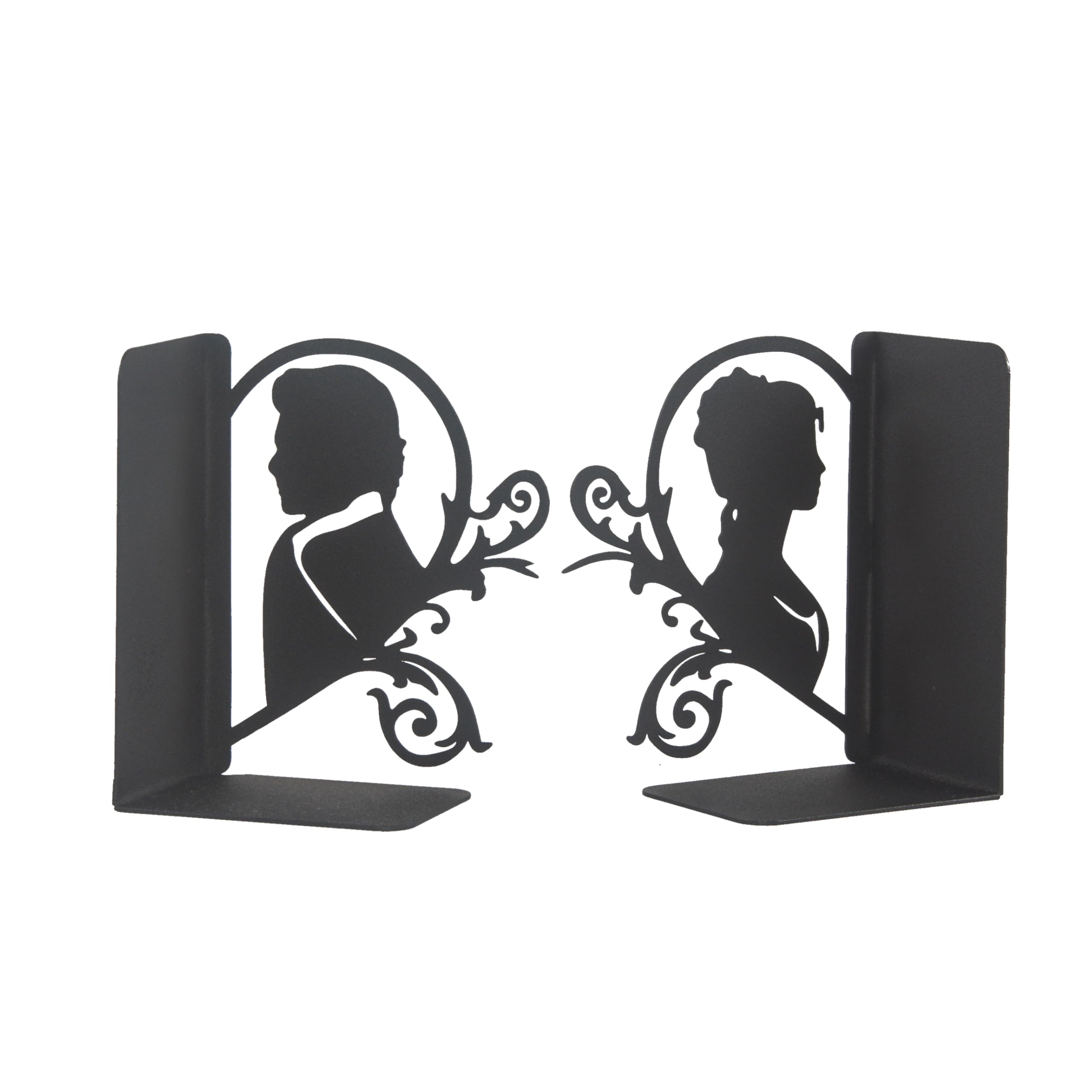 Outlander Bookends, Lovers Silhouette Book Stand, Iconic TV Series Outlander, Gift for Couple, Love Story, Jamie and Claire Fraser, Silhouette of Unforgettable Series Heroes, Decorative Bookends