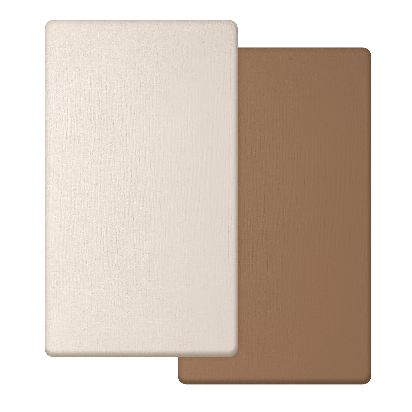 Peepeemax Cot Bed Sheets 140 x 70 Fitted, Muslin Cotton Cot Sheets
