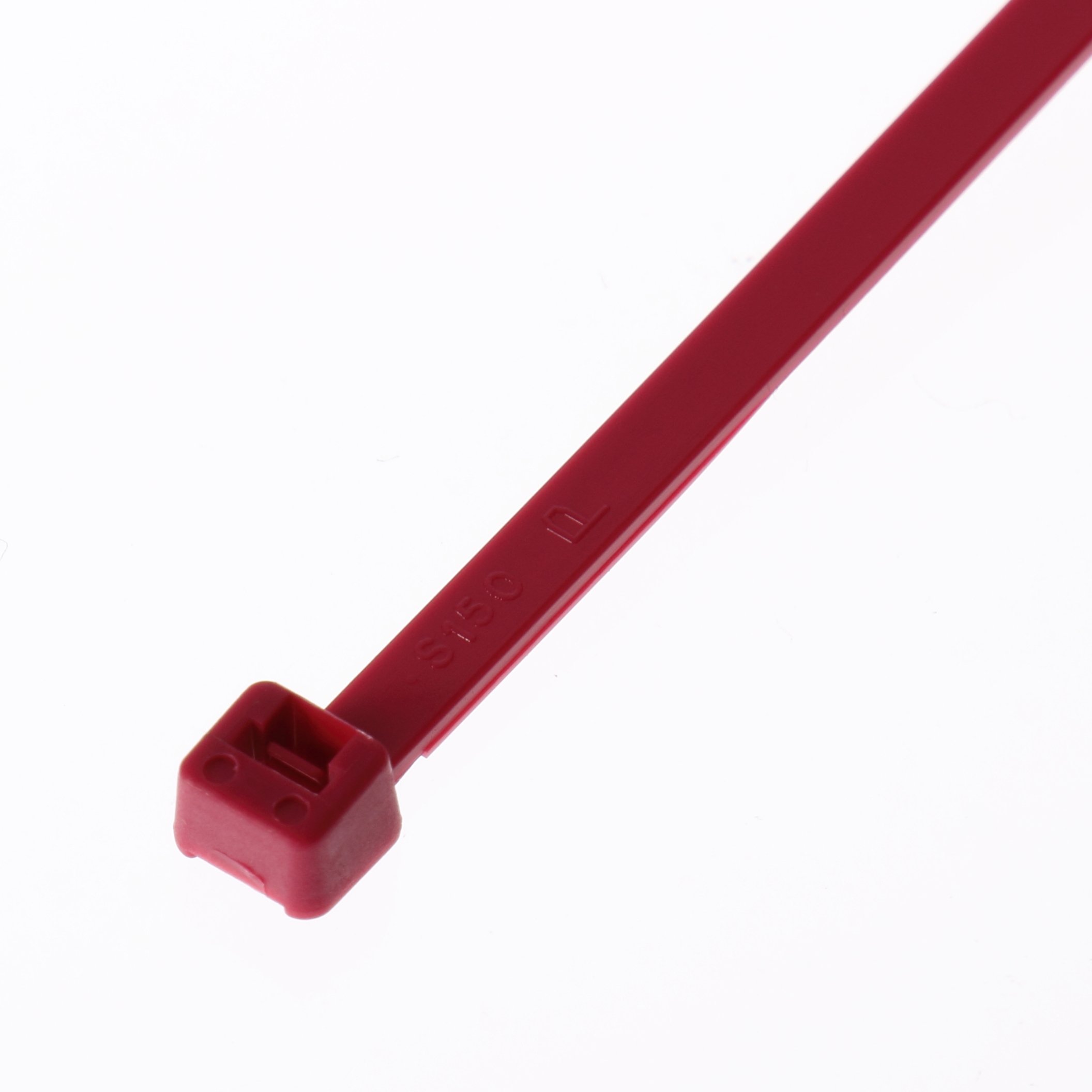 Panduit PLT2S-C2 Cable Tie, Locking, Standard, Nylon 6.6, 7.4-Inch Length, Red (100-Pack)