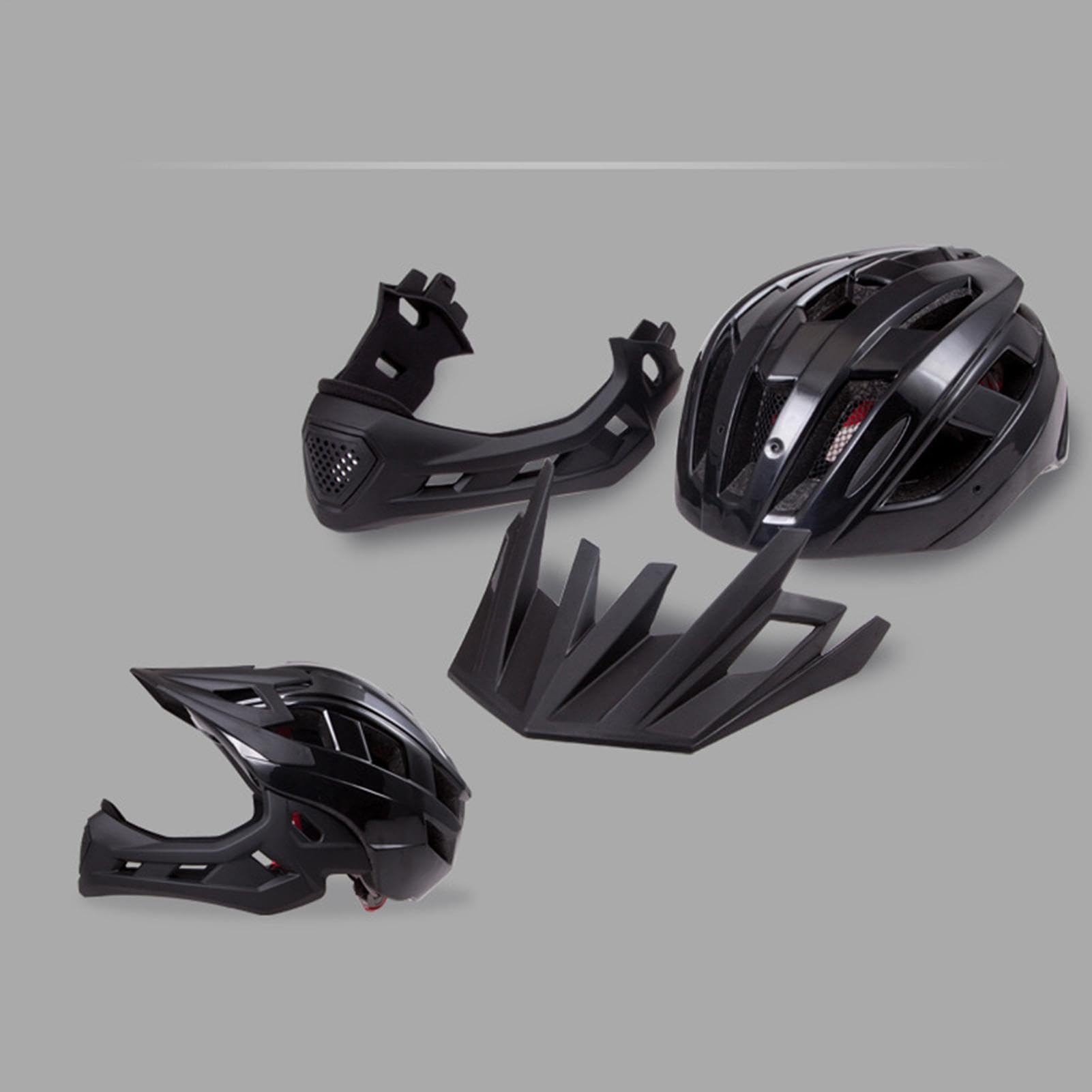 Casco da motocross per bambini con protezione integrale rimovibile | Casco da motocross leggero per bambini, per attività all'aperto, skateboard, monopattino, pattinaggio in linea e ciclismo