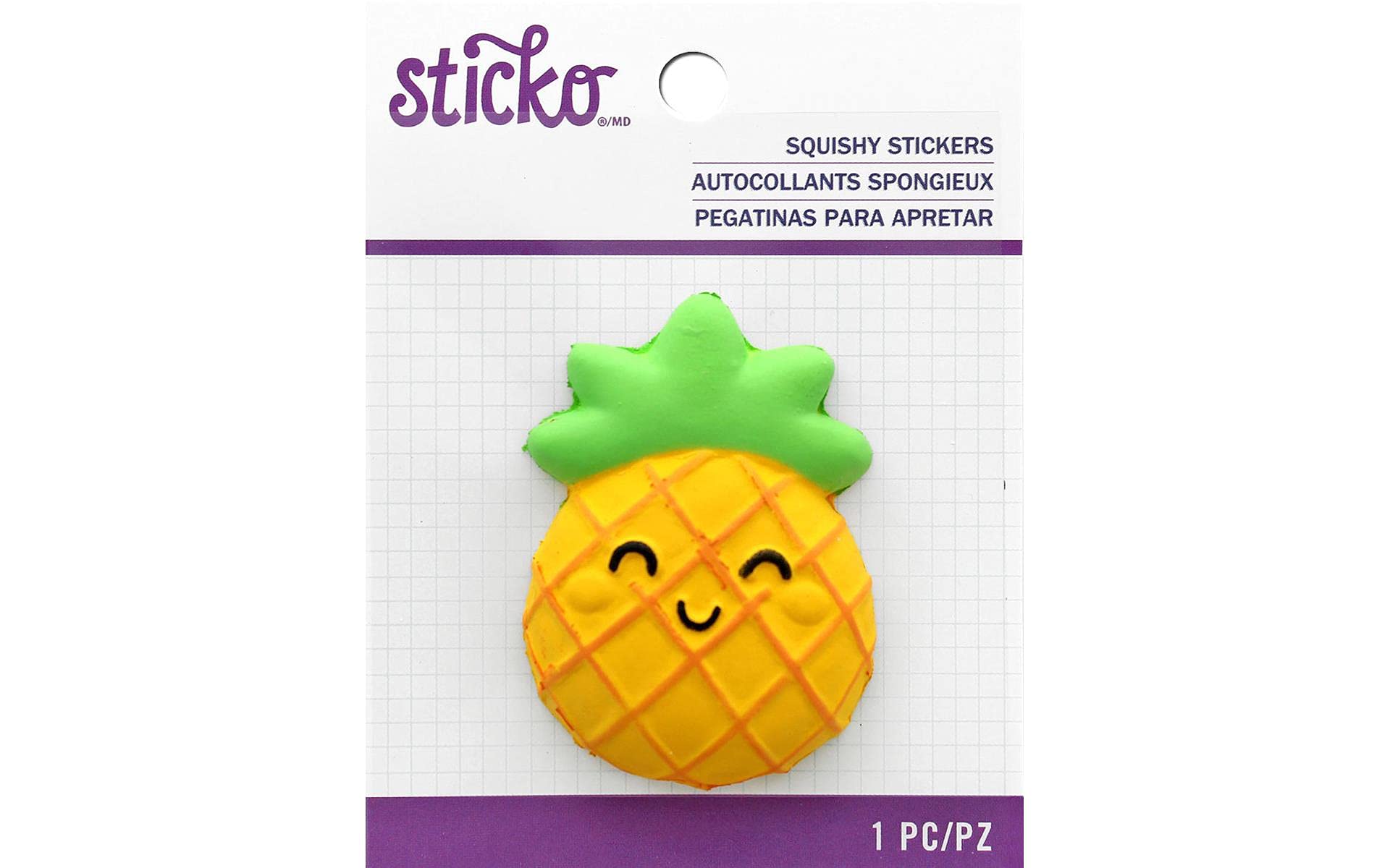 Sticko Squishy-Pineapple 52-45085, Other