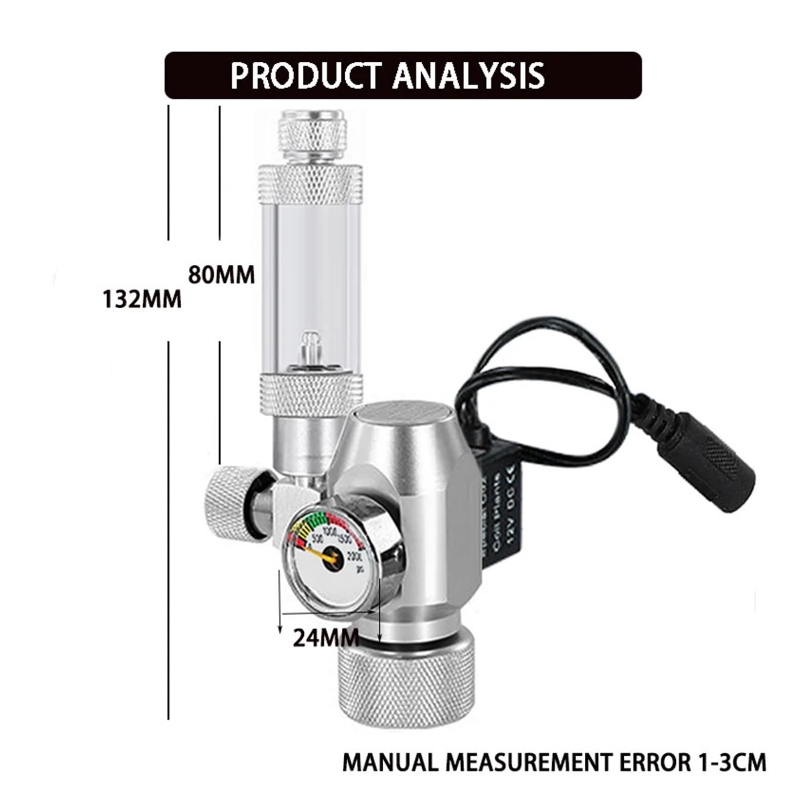 Fish tank CO2 reducing valve solenoid valve Aquarium gas cylinder control regulator reducing valve(TR21)