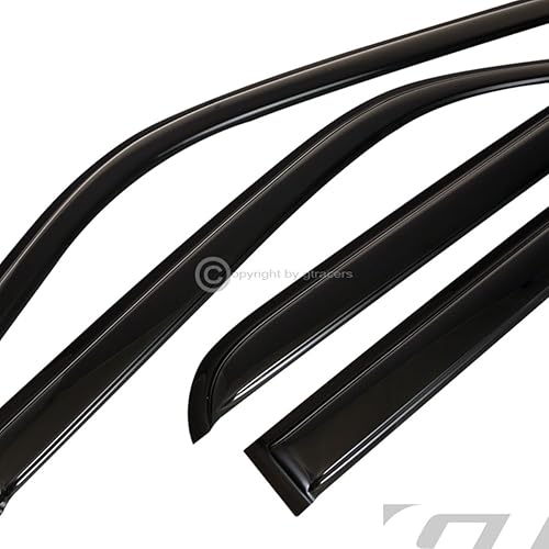 Miniatura 5 de R&L Racing Viseras de ventana deflector de humo con protección solar y lluvia, 4 unidades, compatibles con 96-02 4Runner