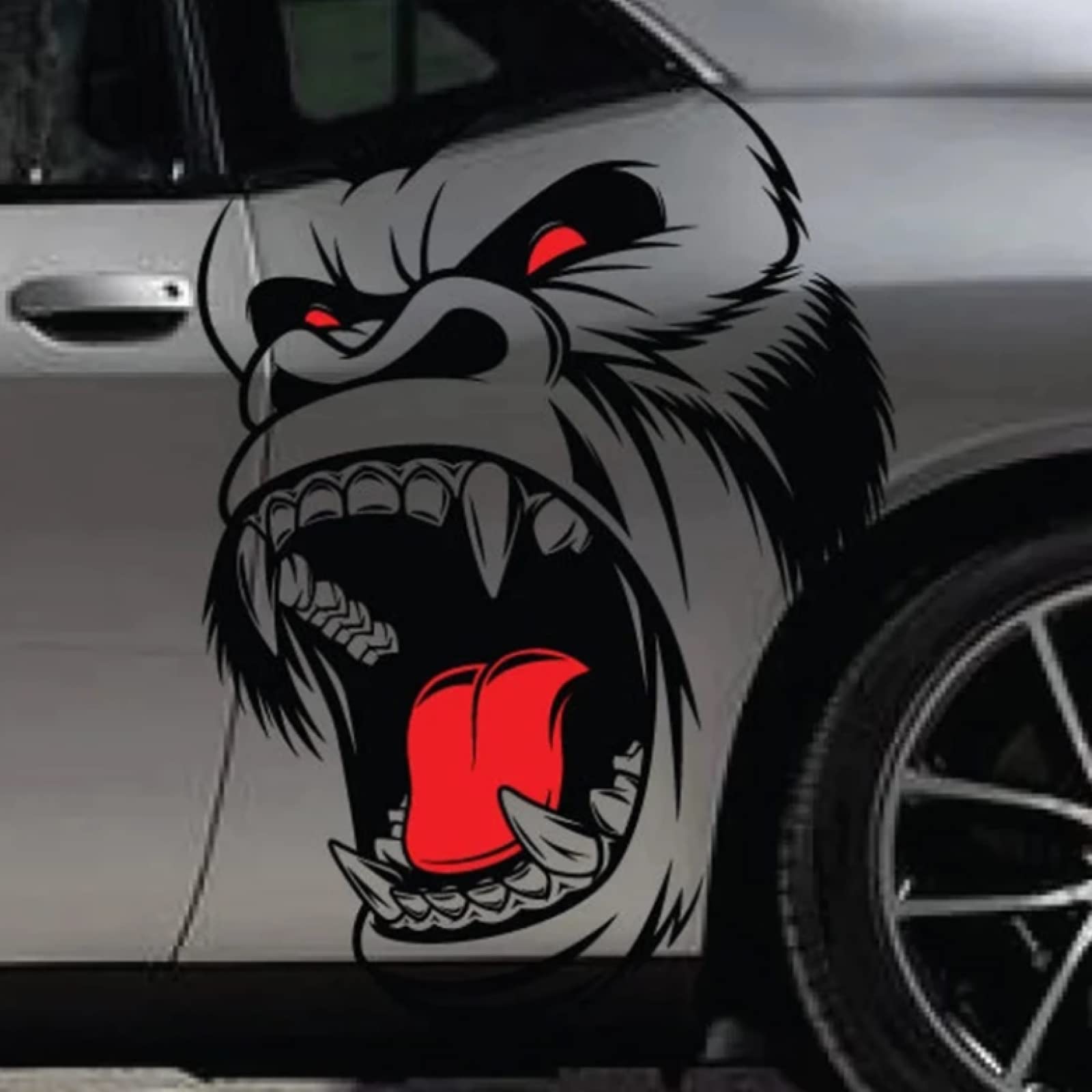 Buy WYZDGTD Gorilla Car Stickers SUV Side Vintage Grunge Hood Door Car