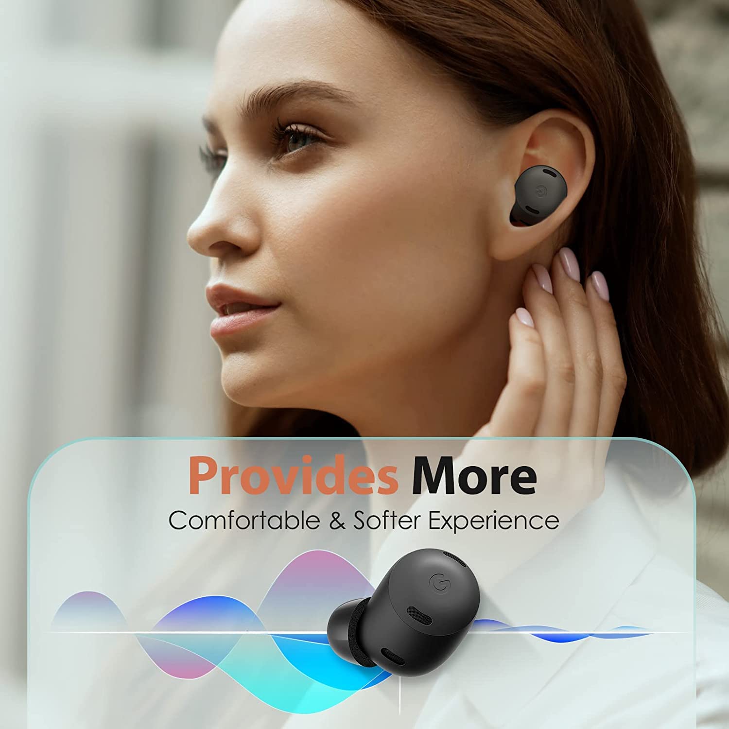 Lot De 3 Paires D'embouts En Mousse à Mémoire De Forme Pour écouteurs – Tailles S/M/L, Compatibles Pixel Buds Pro, Confort Et Isolation Améliorés