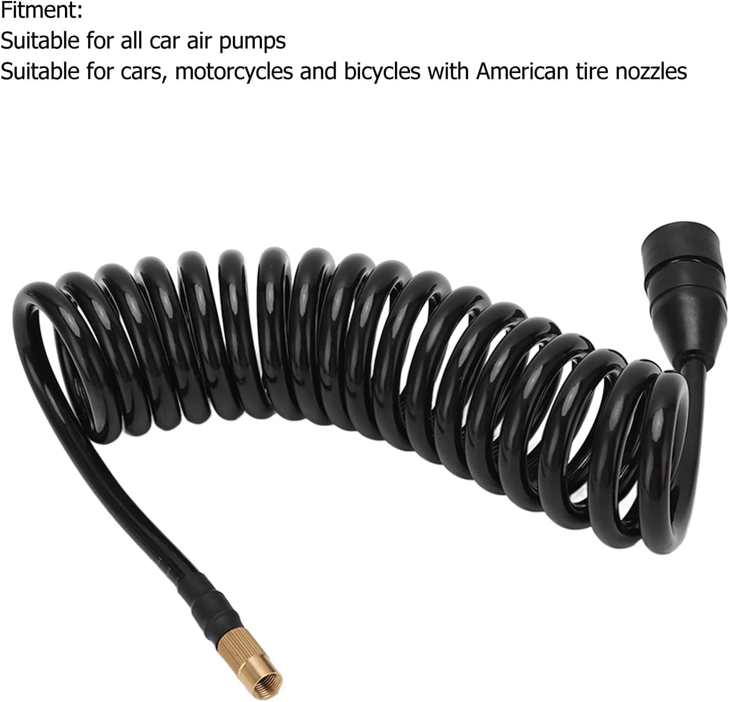 Manguera de extensión de bomba de aire para coche, PS20 hembra, tubo de extensión para boquilla de neumático americano, coche, motocicleta (1000 cm)