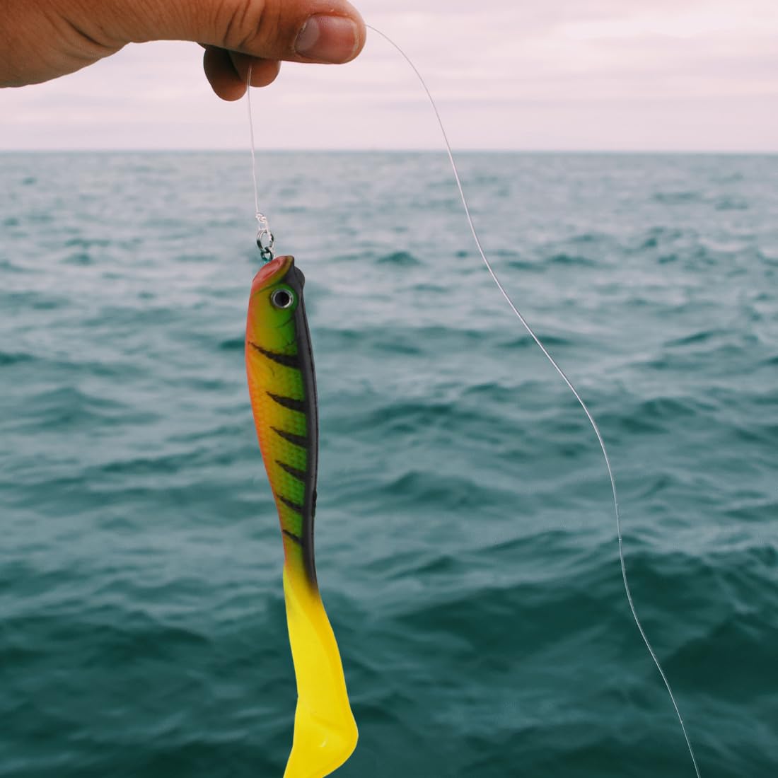 Set 8 Esche Da Pesca In Gomma - Artificiali Per Spinning E Trota | Acqua Dolce E Salata - Foto 11