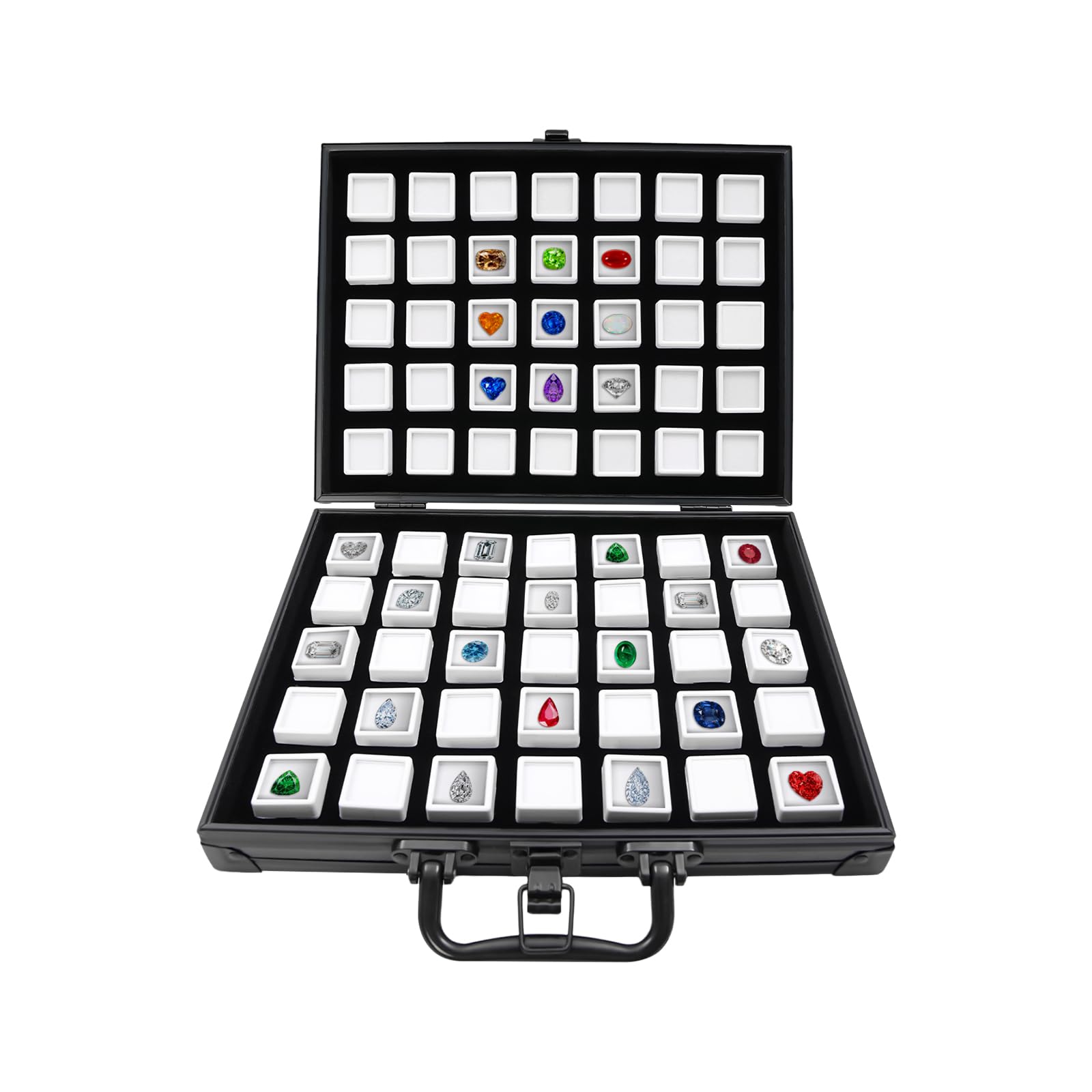 Boîte à bijoux portable 70 compartiments : protégez vos diamants et boucles d'oreilles du chaos