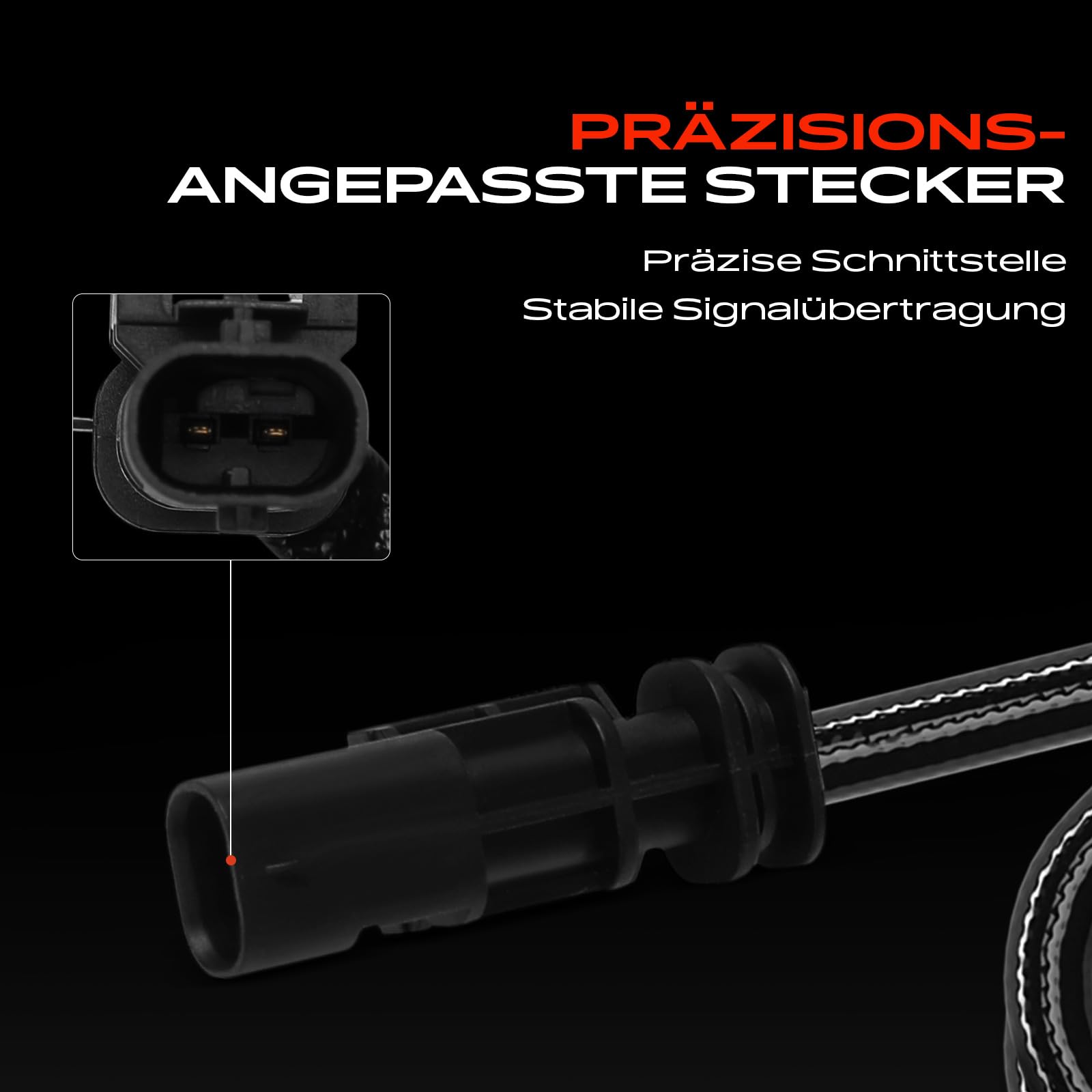 Frankberg Abgastemperatursensor 2-Polig Kompatibel mit Ducato Bus 250 Ducato Kasten 250 Ducato Pritsche/Fahrgestell 250 2.3L 2015-2025 Diesel Replace# 55283043