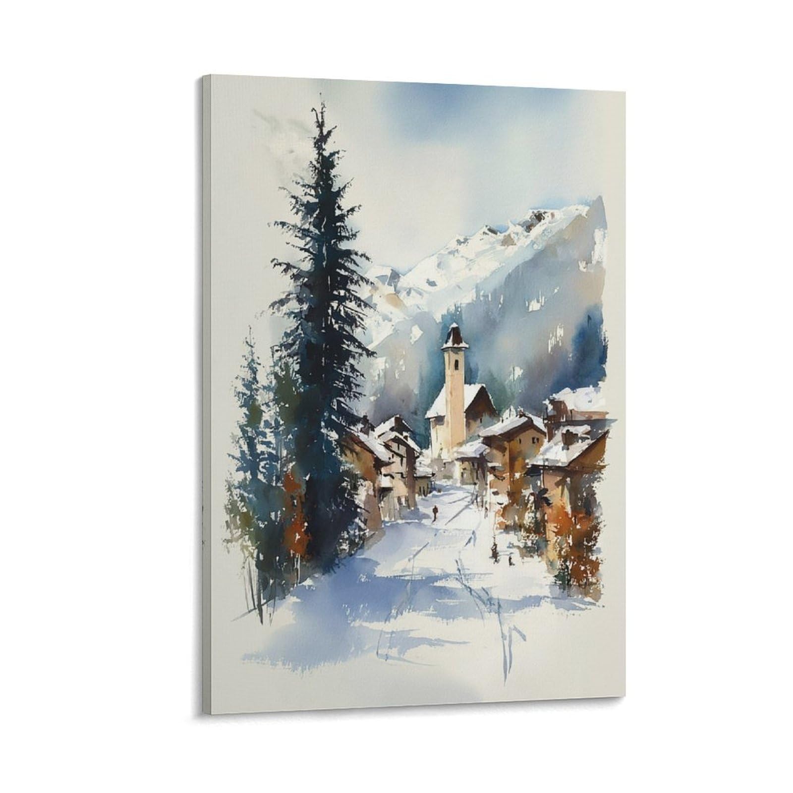 Whistler 20x30inch(50x75cm) Vintage Travel Poster Watercolor Canvas Art
