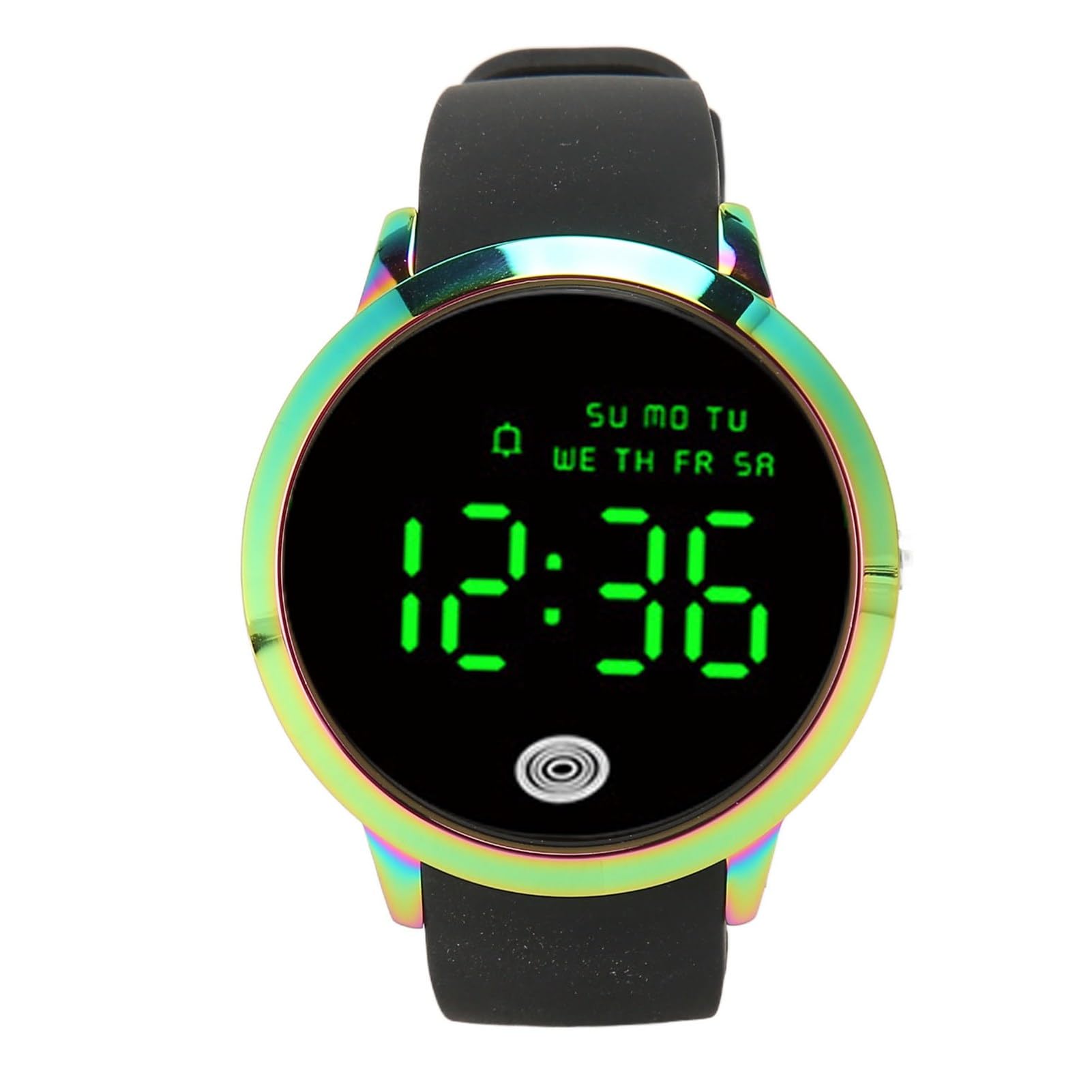 Orologio Digitale da Uomo, Orologio Sportivo Ultra Sottile Retroilluminato con Allarme Data Conto alla Rovescia Allarme Touch Screen a Colori Rotondo 50M Resistente