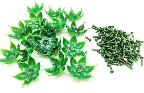 Teensery 25 juegos de flores artificiales de plástico calyx para ramo de flores de bricolaje, color verde