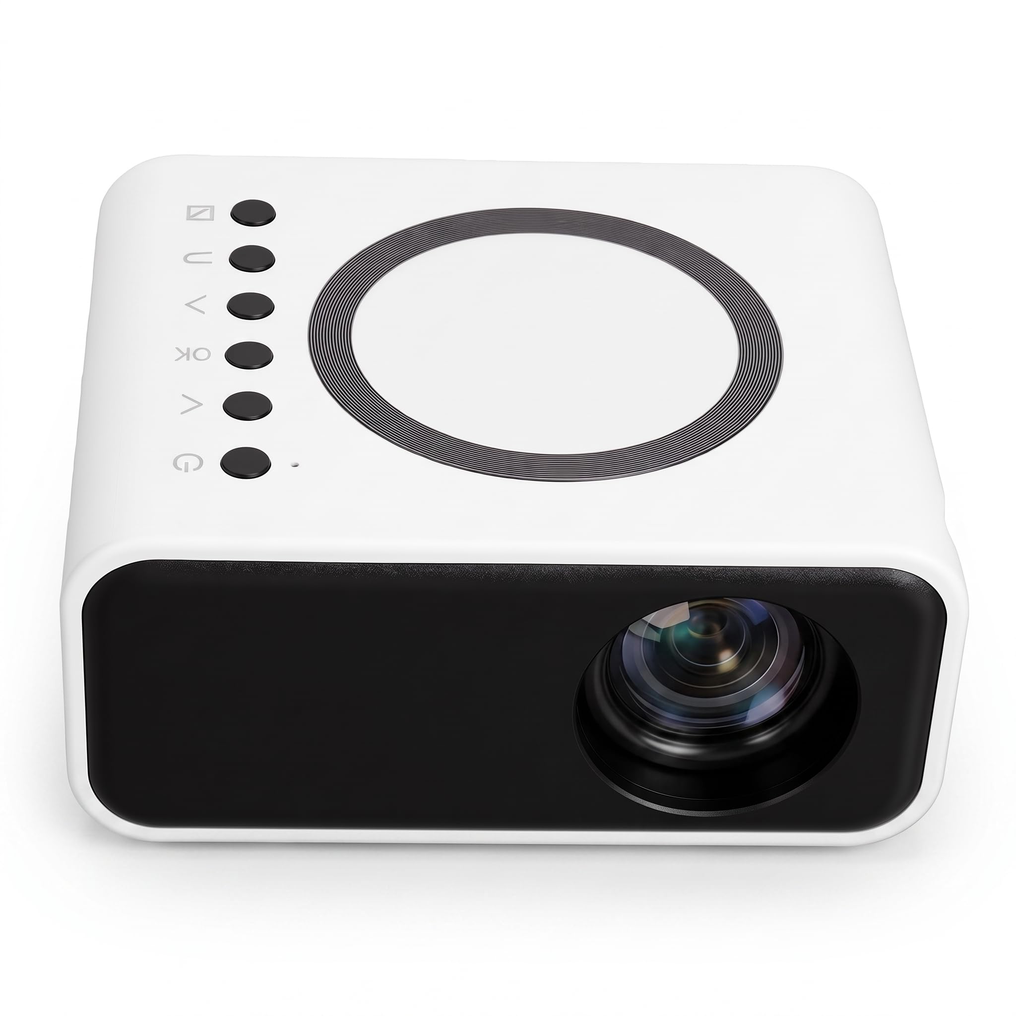 Mini Proyector Portátil, Proyector de Películas LED (Enchufe de