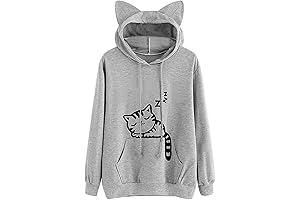 Fronage Teen Girls Womens Cat Hoodies