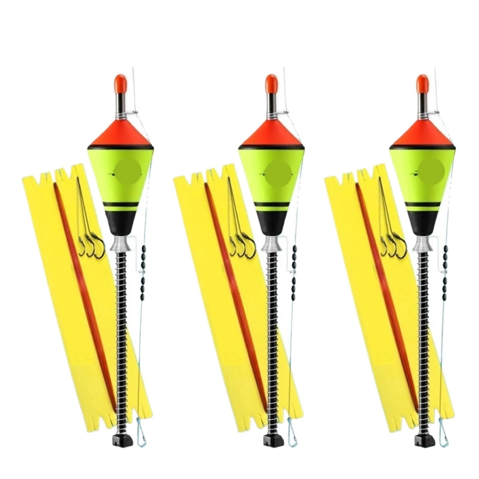 Flotador de Pesca automático portátil, Accesorios de Bobber rápido de Acero Inoxidable, Alta sensibilidad for artefactos de Peces, Juego de flotadores de Pesca(Set 3PCS)
