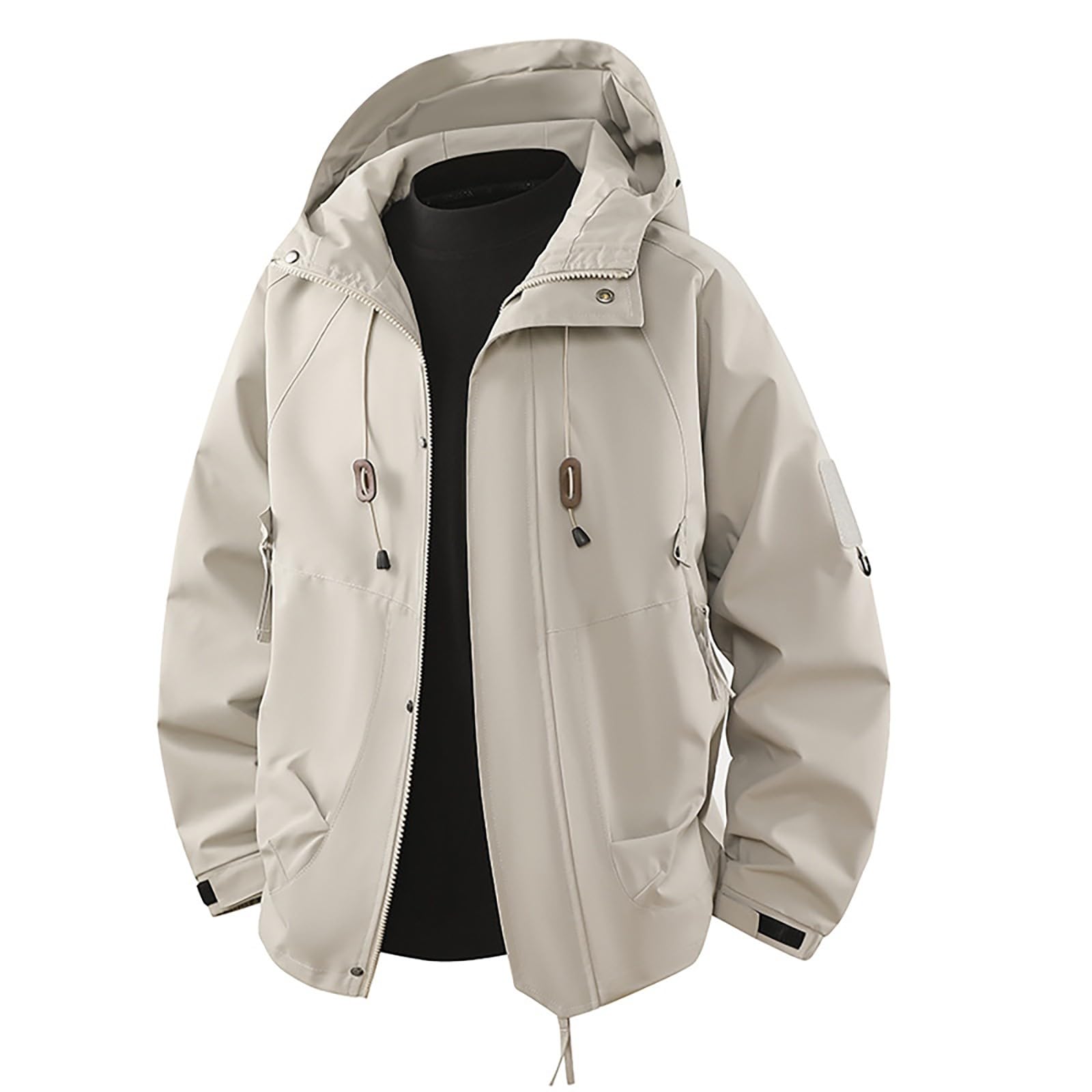 Generisch Chubasquero para hombre, ligeros, ponchos, protección solar, chaqueta para exteriores con chaqueta acolchada ligera para hombre