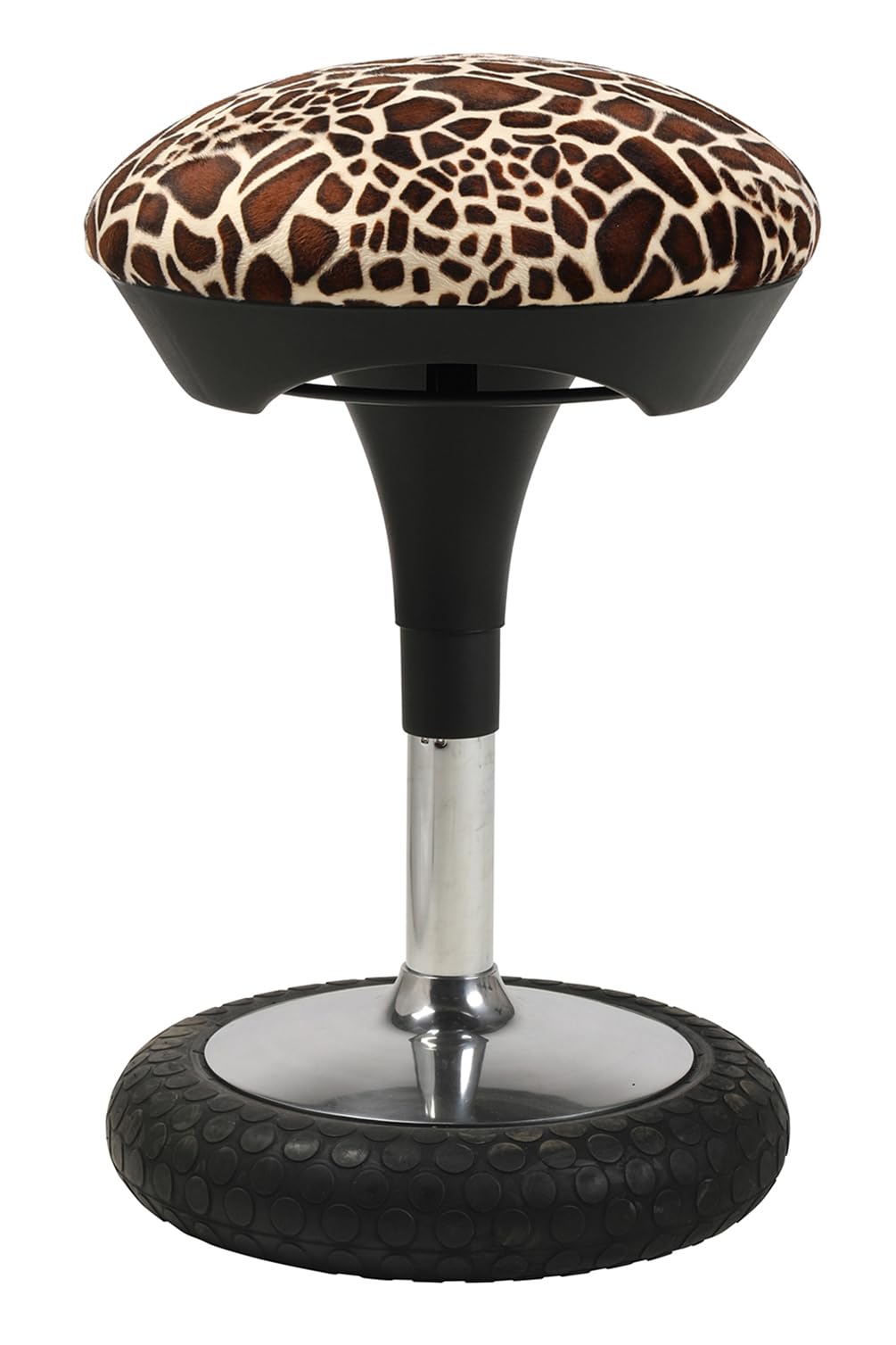 TOPSTAR Sitness 20 Animal Collection - Sgabello ergonomico da lavoro girevole, con effetto oscillante, giraffa