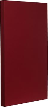 Hardened Edge Fire Rated Professional Studio Quality Sound Absorbing Acoustic Panel 24 x 36 x 2, Claret