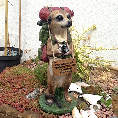 Preisvergleich Produktbild Wandern Jodie Erdmännchen Kunstharz Garten Ornament