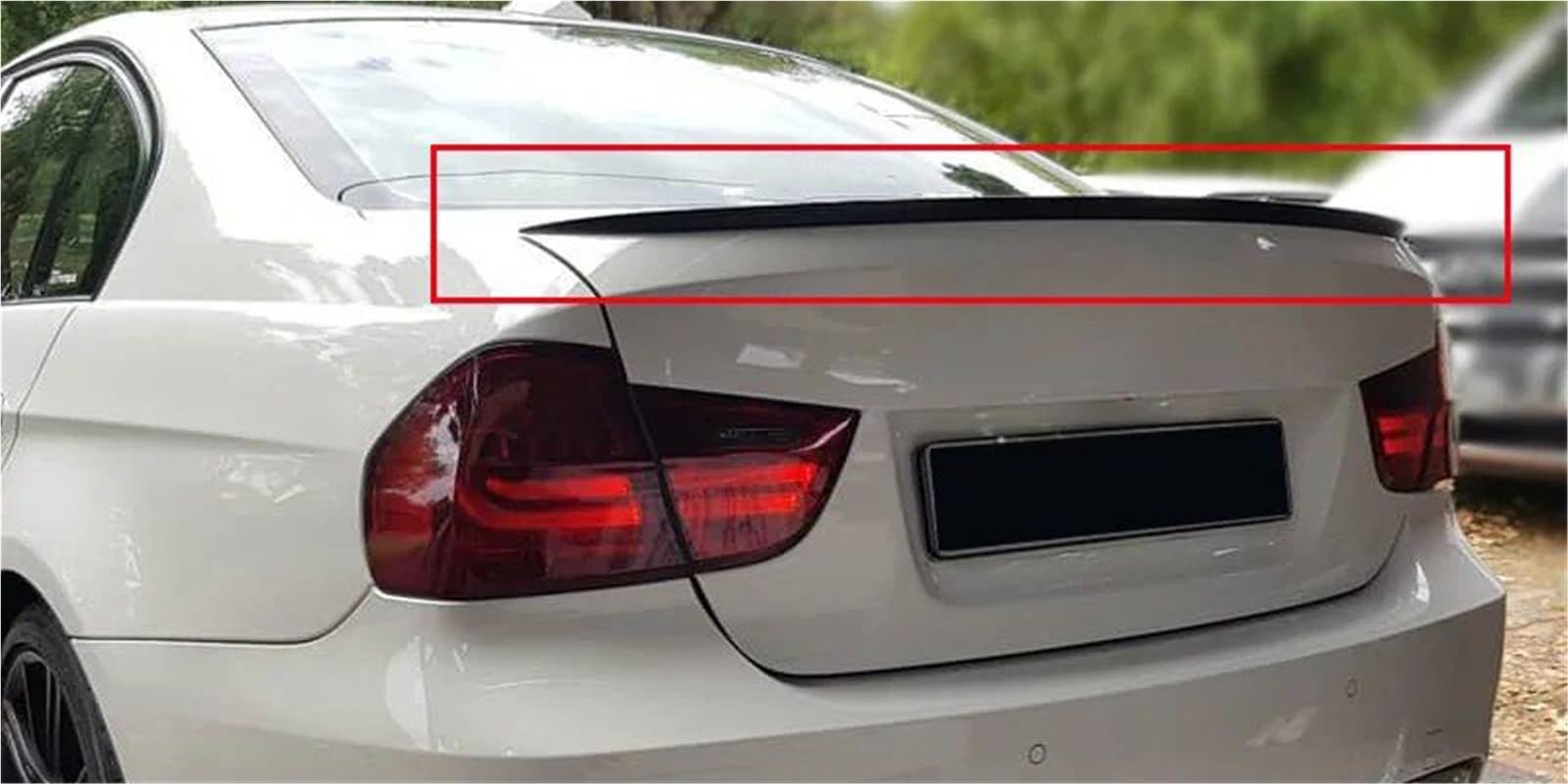 Dla B&MW Seria 3 E90 320d 320i 330i M Sport 2004-2011 Skrzydło Na Klapie Spoiler Bagażnika Lotka Tylny Ozdobny Dodatek Samochodowy Spojler Tylny Trunk Wing