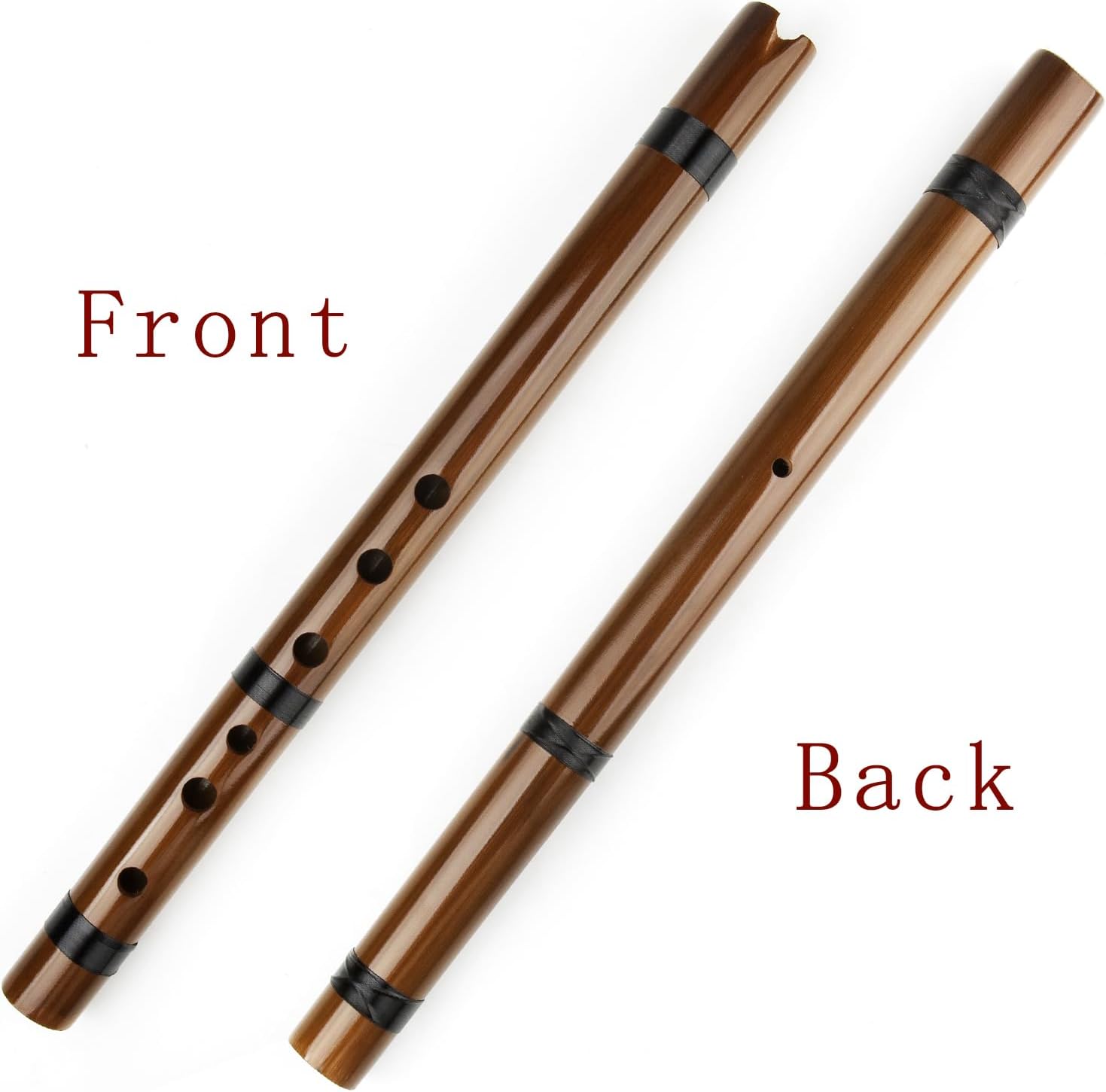 Wood Traditional Instruments Peruvian Quena Flutea Vertical Bamboo Flute Indian Clarinet Bamboo Quena Flute (Brown G Key)