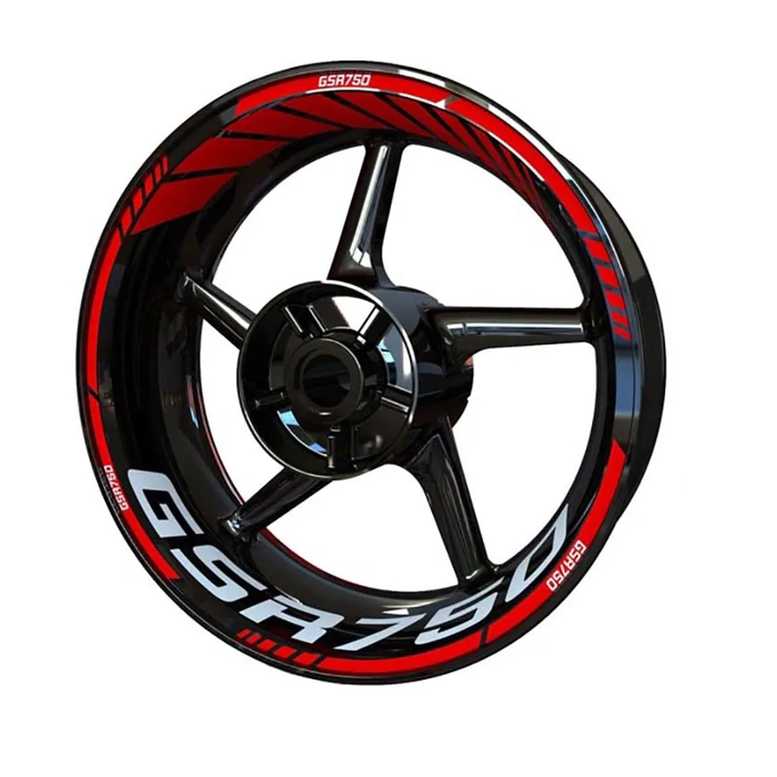 Naklejki na koła motocyklowe Dla S&uzuki Dla GSR750 Zestaw Naklejek Koła Naklejki Koła Naklejki Koła Samochodowe Naklejki Folia Dekoracyjna Naklejki na felgi(Multi-colored3)