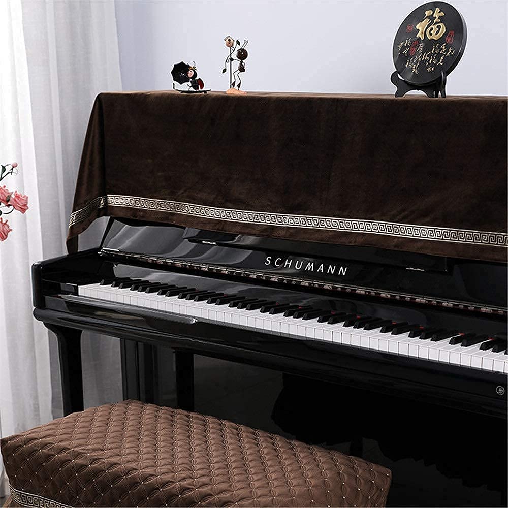 Pokrowiec na pianino, Breathable Piano Cover Two-Piece Set Simple Universal