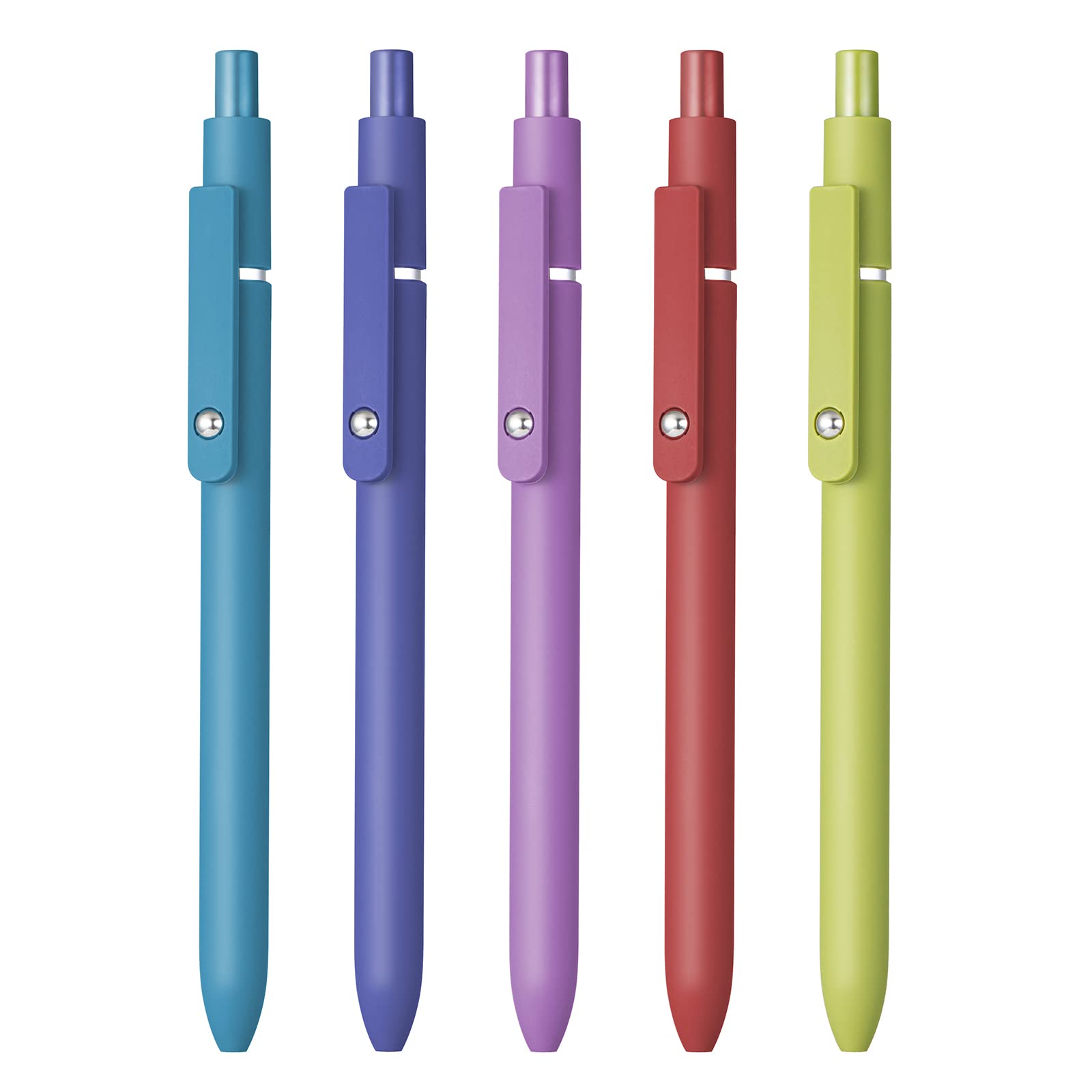MIUTME Gelstifte Set – 5 Pastellfarben, 0,7 Mm Feine Spitze, Schnell Trocknend Für Schule & Büro