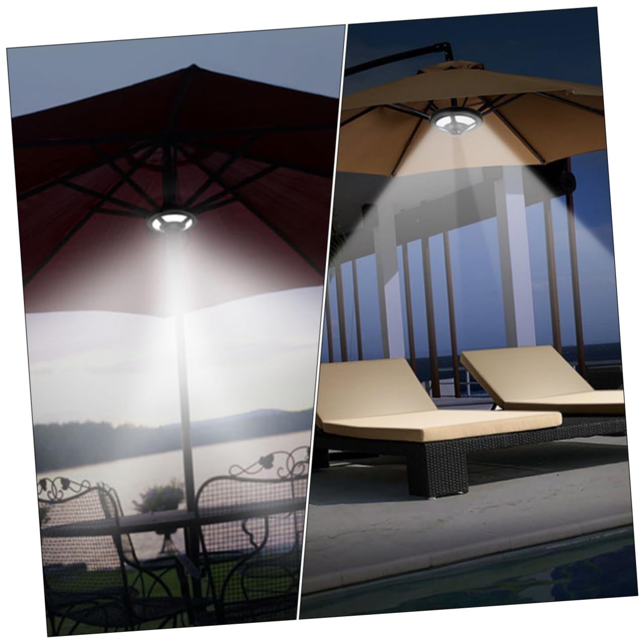 Lampada LED Multifunzione Ombrellone per Luce da Campeggio Esterno