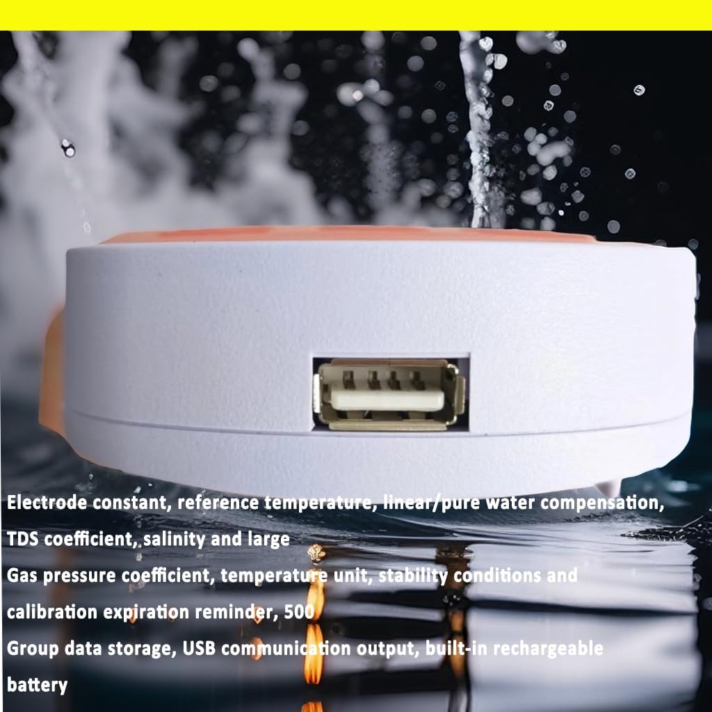 Multiparameter Water Quality Testing Meter Multi Parameter pH mV Conductivity TDS Salinity Resistivity DO Temp Measurement With 1 to 5 Points Accuracy ±0.002pH Standard Calibration Solutions