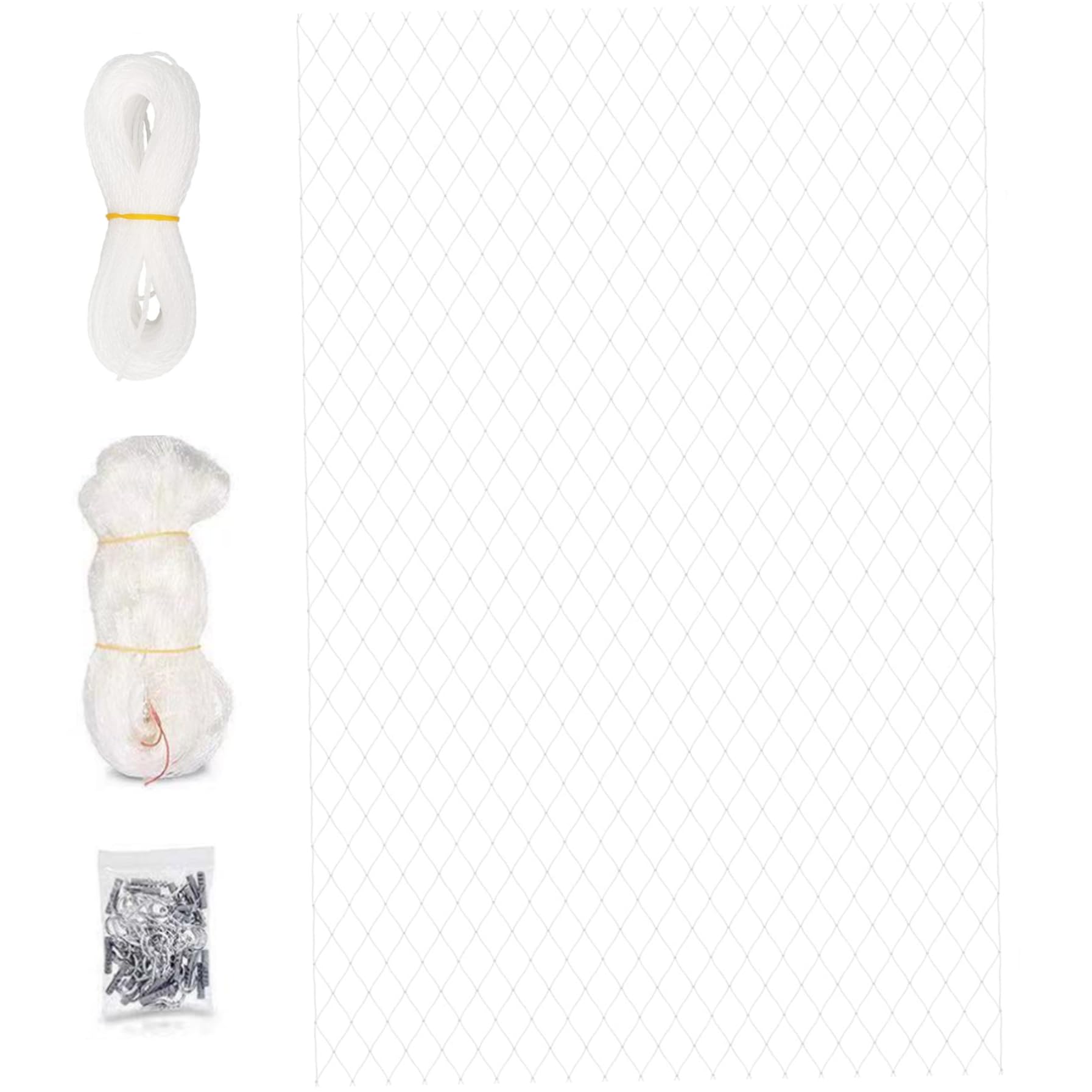 Rete da balcone per animali domestici 26x10 ft Rete anticaduta trasparente per gatti da balcone in nylon antiuccelli tagliabile per scale e finestre
