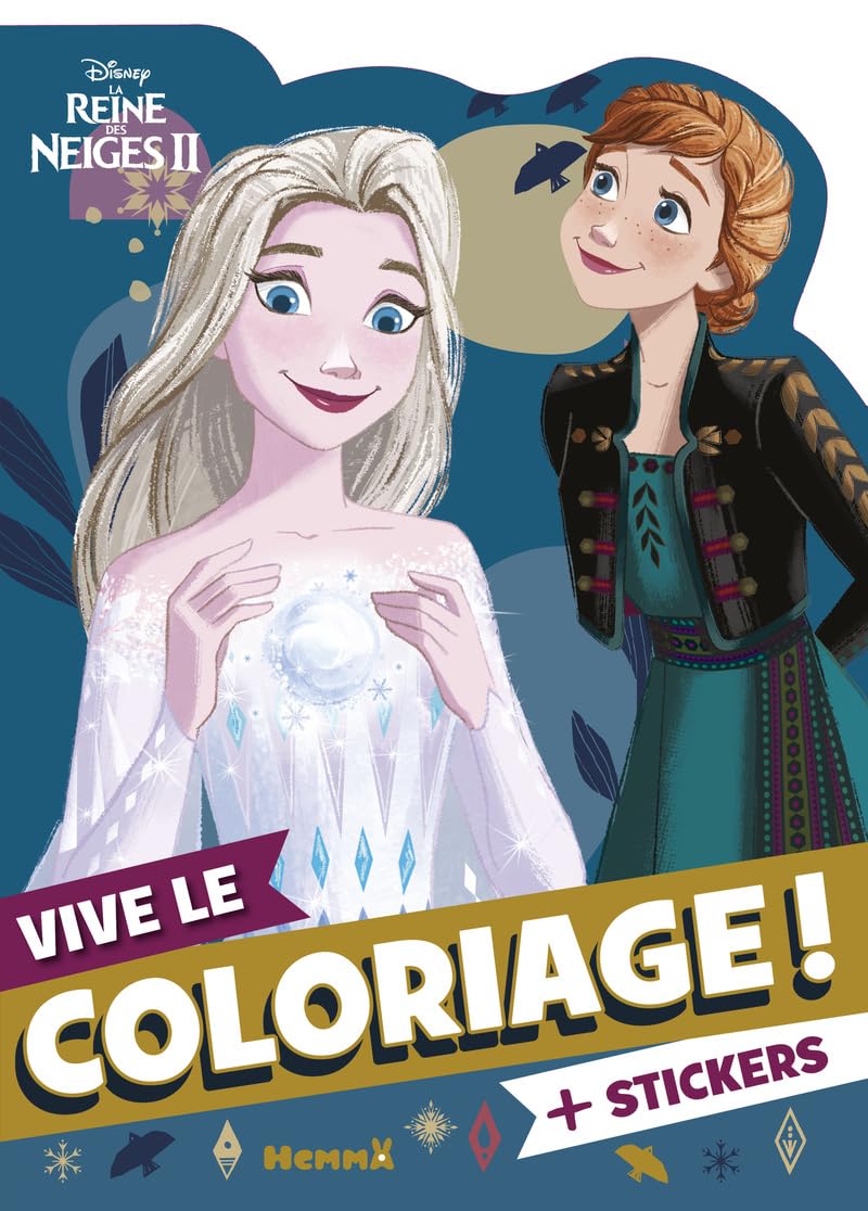 Disney La Reine des Neiges - Vive le coloriage ! – Livre de coloriage avec stickers – Dès 4 ans