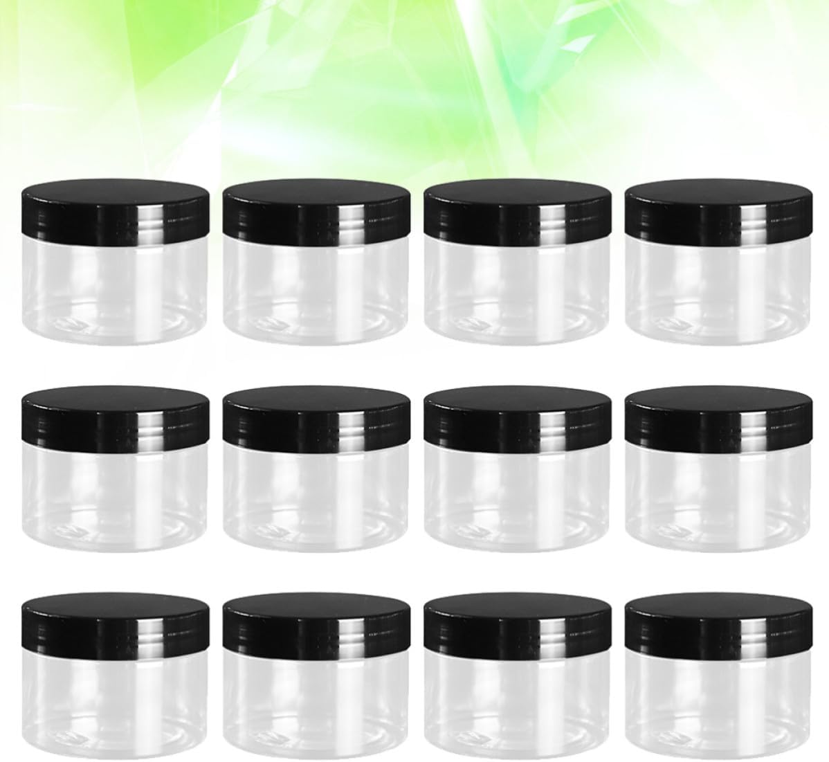 12pcs 120ml Makeup Cream Bottles Pet Cosmetic Storage Containers Portable Cream Mask Cases and Ladies