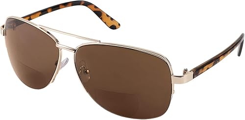 FEISEDY Lentes de sol bifocales para lectura bajo el sol B2718 para hombres y mujeres