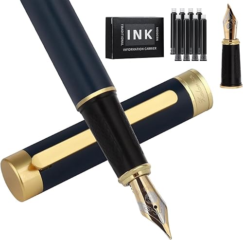 Zalantan Bolígrafo estilográfico, bolígrafo de lujo, bonito bolígrafo de cobre puro, sensación pesada, bolígrafo ejecutivo de oficina, bolígrafos