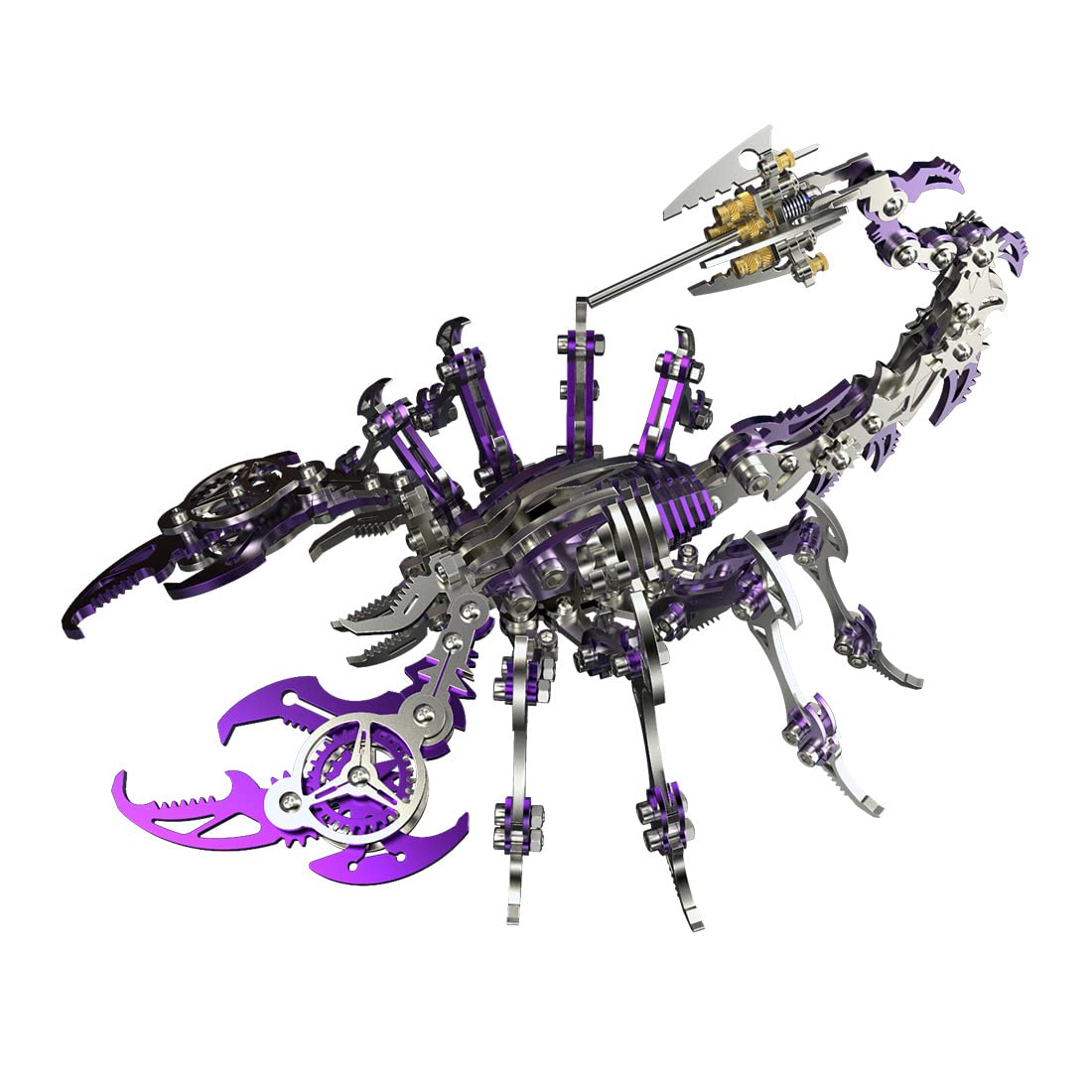 DIY Stainless Steel 3D Void Stinger Scorpion King Model Kit, Mechanical Cyberpunk Style Perfect Collectible Gift for Adults & Teens (200+ Pcs)