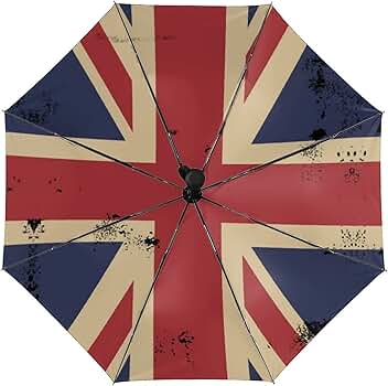 Amazon | 折りたたみ傘 ワンタッチ 自動開閉 イギリス国旗 ユニオン