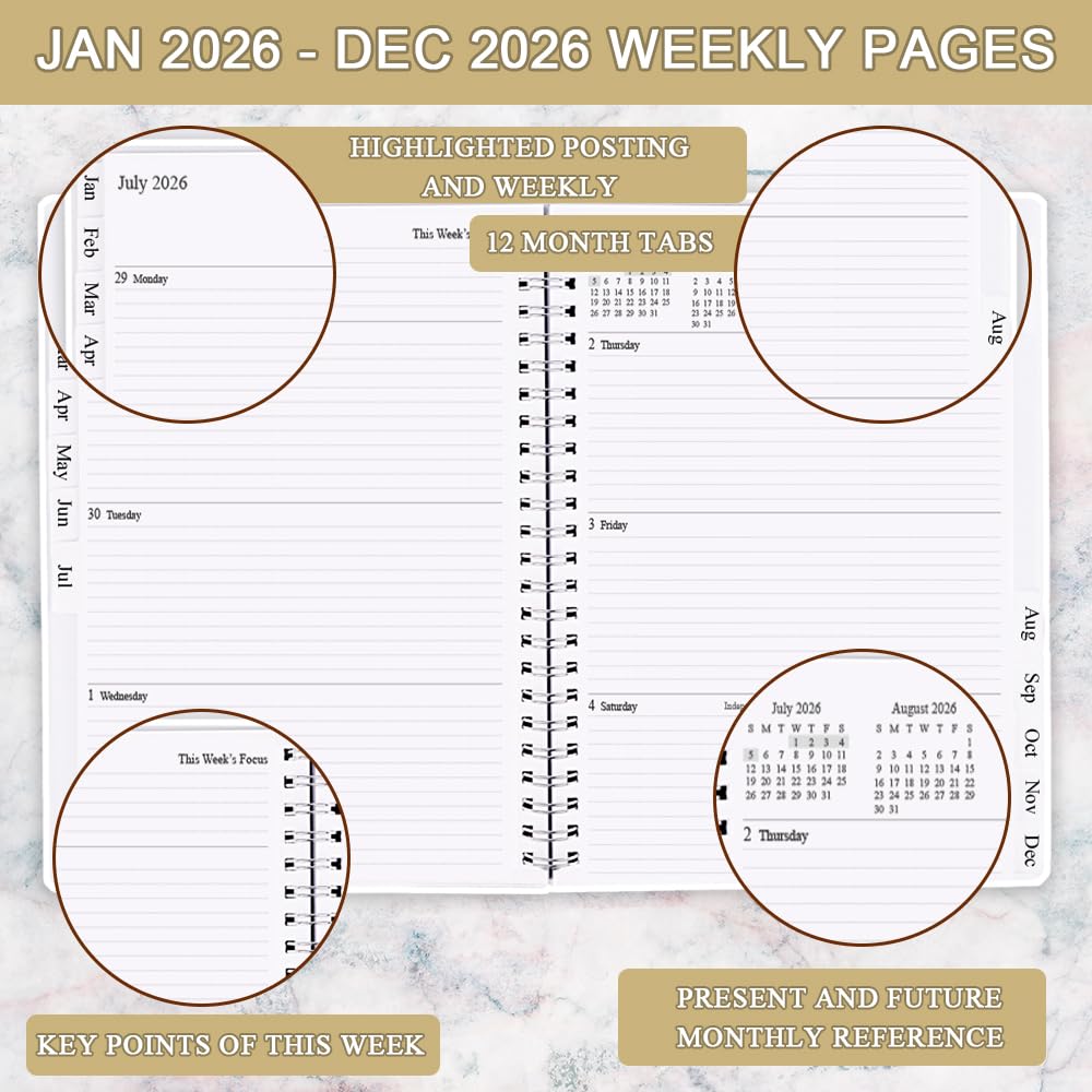 Snapklik.com : 2026 Planner - Planner 2026 From January 2026 - December