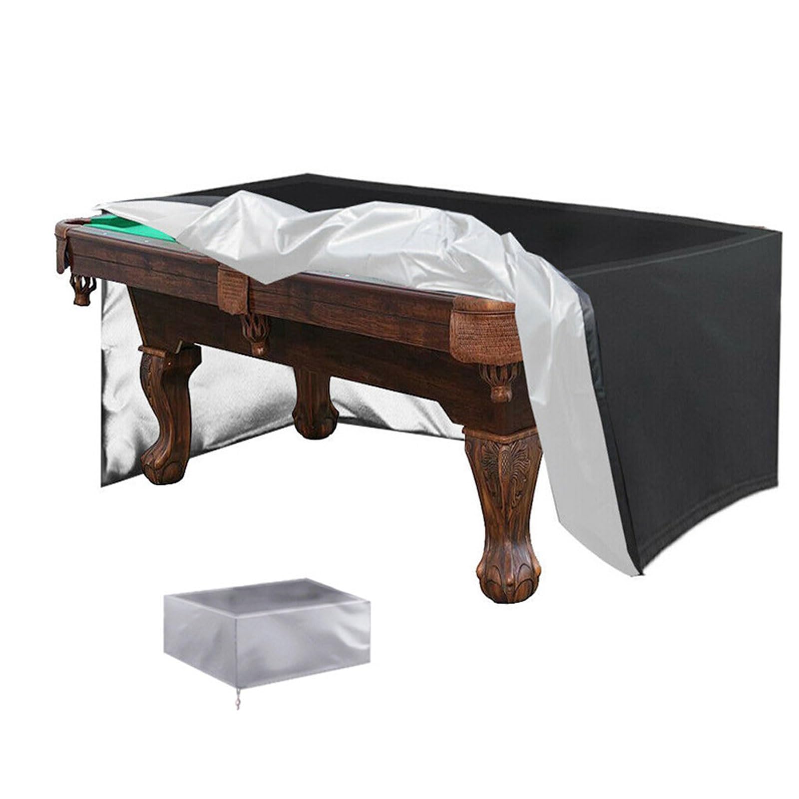 Copertura Calcio Balilla Per Esterno Copritavolo Da Biliardo Teli Impermeabili Per Esterno X Gazebo Impermeabile E Antipolvere In Tessuto Oxford Con Coulisse ( Color : Silver , Size : 287*155*82cm )