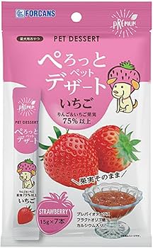 Amazon | フォーキャンス ぺろっとペットデザート いちご 15g×7本 犬用